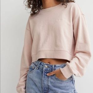 H&M Pink Long Sleeve Crewneck
